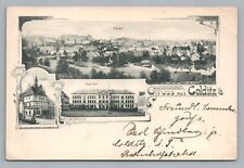 Gruss aus COLDITZ—Leipzig—RATHSKELLER Saxony Germany AK Antique Postcard 1903 picture
