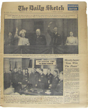 Vintage WWII 1945 GERMANY SURRENDERS Newspaper picture