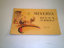 1929 THE NEW MINERVA RUG PATTERNS Color Booklet How to Make Them James Lees RARE picture