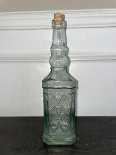 Vintage Inspired Green Glass Wine Bottle - Halloween, Victorian, Goth Styling picture