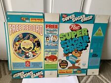 ARCHIE CEREAL BOX MINT FLAT WITH RECORD 1960 CARTOON picture