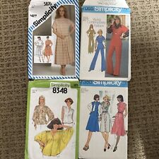 Vintage 1970’s  Simplicity sewing patterns sz 8-12 NEW Uncut Lot Of 4 New picture