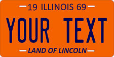 Illinois 1969 License Plate Personalized Custom Car Auto Bike Motorcycle Moped picture