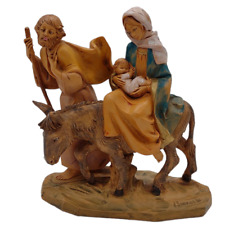Fontanini Flight Into Egypt 360 Figurine Italy Holy Family Vintage 1986 Signed picture