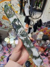 XL Size Druzy Moss Agate Tower picture