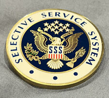 US SSS Selective Service System Challenge Coin From The Men & Women Of SS 1.75” picture