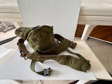 VINTAGE MILITARY ARMY CANTEEN HOLDER W/ SUSPENDERS BELT STAMPED picture