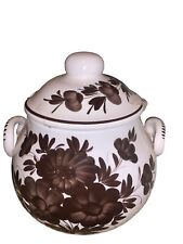 Hand made, Hand painted Vtg Italian Ceramic Pottery Soup Tureen with Lid READ picture