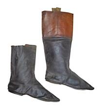 SCARCE ORIGINAL ca.1805 FRENCH NAPOLEONIC ARMY GENERAL MILITARY OFFICER'S BOOTS picture
