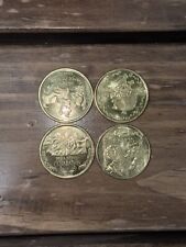 Disney Parks 2024 Tiana’s Bayou Adventure Collectible Medallion Coin Set Of 4 picture