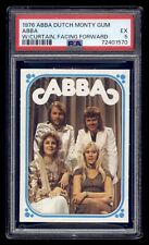 1976 ABBA Dutch Monty Gum ABBA w Curtain, Facing Forward PSA 5 picture