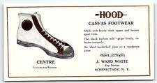 c1920 HOOD CANVAS FOOTWEAR CENTRE SCHENECTADY NY ADVERTISING INK BLOTTER Z1464 picture