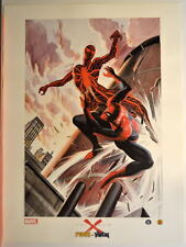 Universe X SPIDER-MAN vs VENON Print Dynamic Forces Marvel Alex Ross art picture