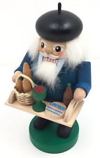 Vintage Nutcracker German Wood, 8 in H, Beer Garden Bread and Cheese picture