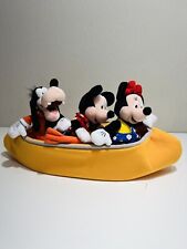 Disney Cruise Line Boat Set Minnie Mickey & Goofy Vintage Rare Yellow Plush picture