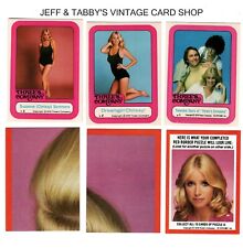 1978 TOPPS THREE'S COMPANY STICKERS & PUZZLE / SEE DROP DOWN MENU 4 CARD U GET picture