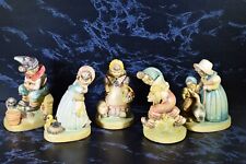 Chalkware Figures Old Mother Goose Stern Lewis 1943 Set Of 5 Vintage$* picture