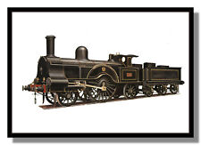 Princess Royal 2-2-2 loco John Ramsbottom LNWR 1862 framed picture free p&p UK picture