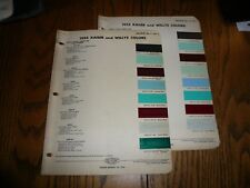 1954 1955 Kaiser Willys DuPont Duco Delux  Chip Paint Samples - Vintage 2 Years picture