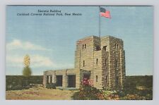 Postcard Elevator Building Carlsbad Cavern National Park New Mexico Flag picture