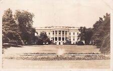 RPPC Washington DC White House 1940s Garden Fountain Photo Vtg Postcard C16 picture