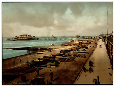 England. Brighton. The Pier from the East.  Vintage Photochrome by P.Z, Photoc picture