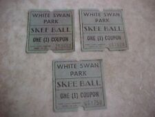 white swan park skee ball vintage tickets pittsburgh pa coupon amusement park picture