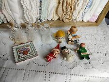 Vintage Lot Of {9} Misc Christmas Ornaments picture