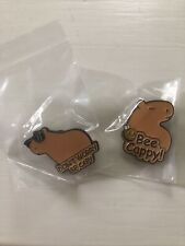 Capybara Enamel Pins Set Of 2 picture