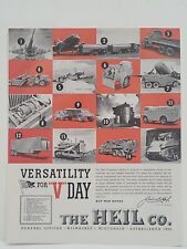 1943 The Heil Company Fortune WW2 Print Ad Versatility for 