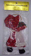 Holly Hobbie Fabric Doll Christmas Ornament American Greetings Vintage NOS picture