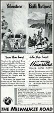 1952 Milwaukee Road Railroad Olympian Hiawatha Train vintage art print ad ads71 picture