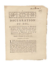 Versailles June 13, 1777 King Orders Regranting Dealers in Metal picture