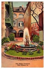 Vintage Two Sisters Courtyard, New Orleans, LA Postcard picture