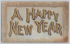 Postcard Happy New Year Greeting Embossed Divided Back c1908 picture