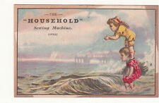 Household Sewing Machine Diving Waves M Arnold & Son Dillsburg PA Card c1880s picture