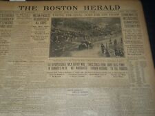 1908 APRIL 25 THE BOSTON HERALD - STRANG WINS 256 MILE AUTO RACE - BH 65 picture