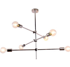 Modern Sputnik Chandelier | 6 Lights Ceiling Light Fixture Ceiling Mount Light picture