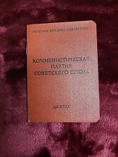 Vintage Communist Party Membership card-USSR 1987 Original document lot #2 picture