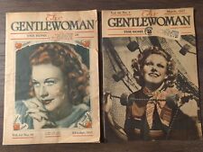 1935 1937 THE GENTLEWOMAN Lady's MAGAZINE New York City Ads Home Decor Recipes picture