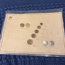 Rare Vintage Olympic Button Sample Sheet 9 Buttons Gold ? Silver Bronze  1936? picture