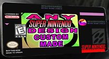 Any Design CUSTOM Made SNES Label Highest Quality Glossy Laminate Vinyl Sticker picture