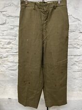 Vintage WWII 40s 50s Green Wool US Army Pants Trousers WW2 Korean War picture
