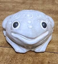 Vintage Retired Signed Isabel Bloom Blue Toad Frog River Rock Eyes No Date picture