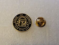 The State Of Georgia 1776 Seal Round Lapel Pin  picture