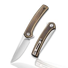 New Civivi Mini Asticus Linerlock Brass Folding Poket Knife C19026B-2 picture