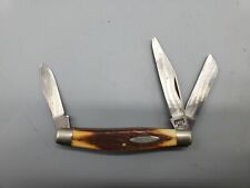 Vintage Schrade  N.Y. U.S.A. 832 Stockman Pocket Knife Carbon Steel picture