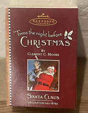 NEW Hallmark ‘Twas The Night Before Christmas 2001 Santa Claus Ornament picture