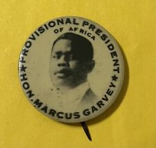 Marcus Garvey 1920 Real Photo Provincial President Button Pinback picture