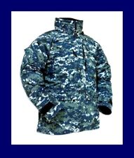 NWOT U.S. NAVY USN NWU TYPE I GORE-TEX PARKA BLUEBERRY DIGITAL SMALL LONG picture
